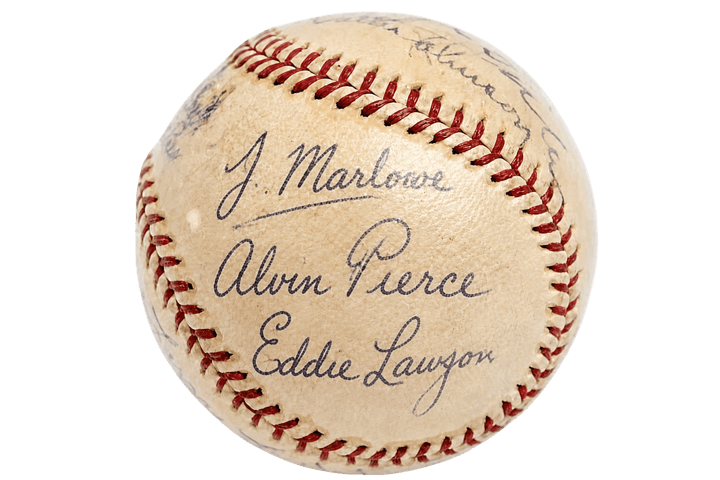 Signed baseball
